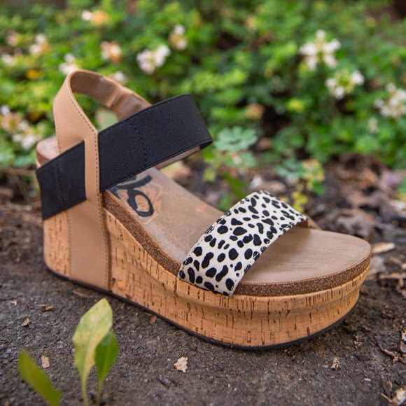OTBT Bushnell Desert Leopard Wedge Platform Cork Sandals Size 10M NWOB - Picture 15 of 15
